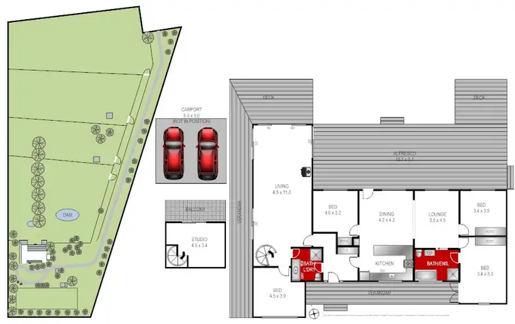 Floorplan of Homely house listing, 73 River Drive, Teesdale VIC 3328