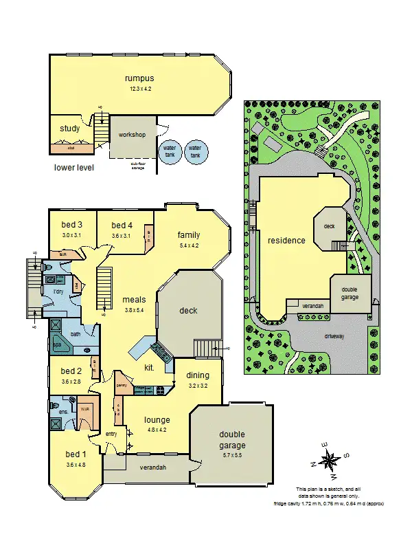 Floorplan of Homely house listing, 44 Nangathan Way, Croydon North VIC 3136
