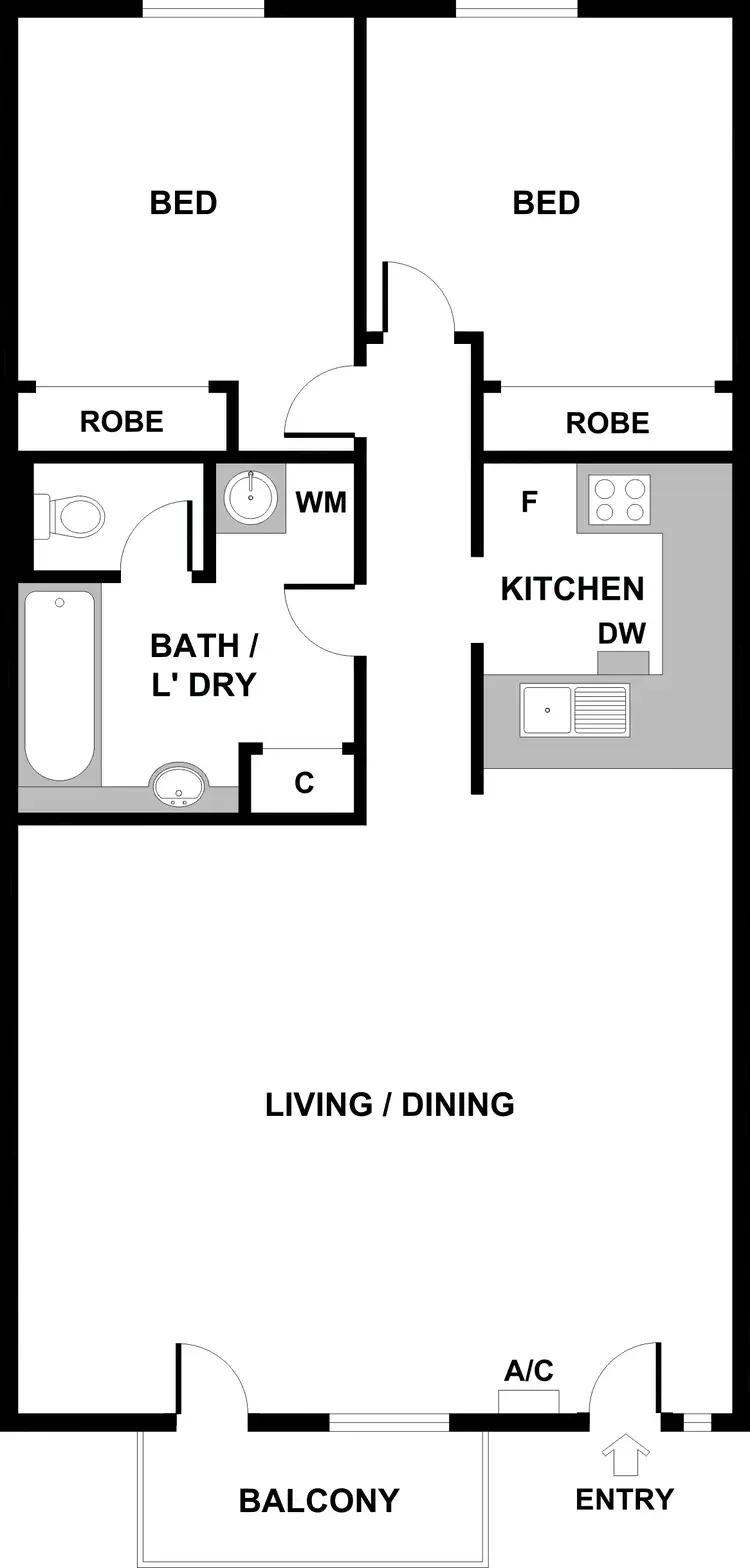 Floorplan of Homely apartment listing, 28/36 Drummond Street, Carlton VIC 3053