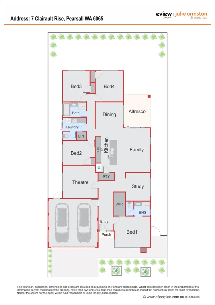 Floorplan of Homely house listing, 7 Clairault Rise, Pearsall WA 6065