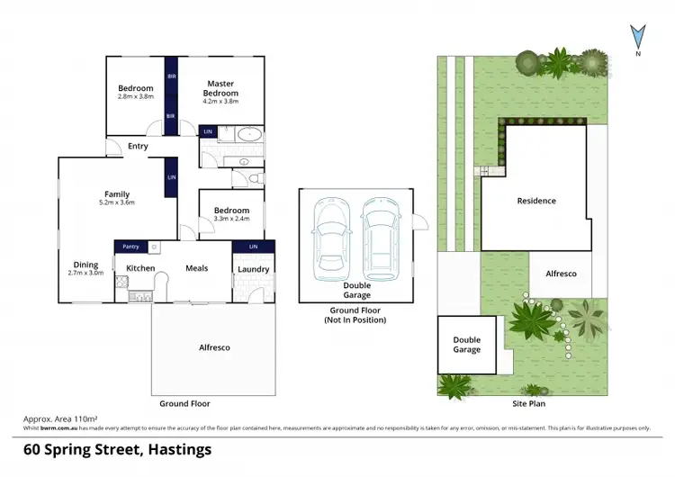 Floorplan of Homely house listing, 60 Spring Street, Hastings VIC 3915