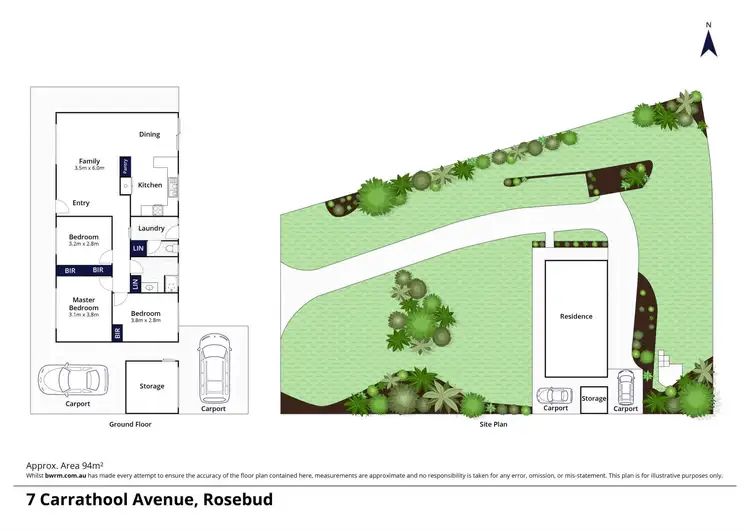 Floorplan of Homely house listing, 7 Carrathool Avenue, Rosebud VIC 3939