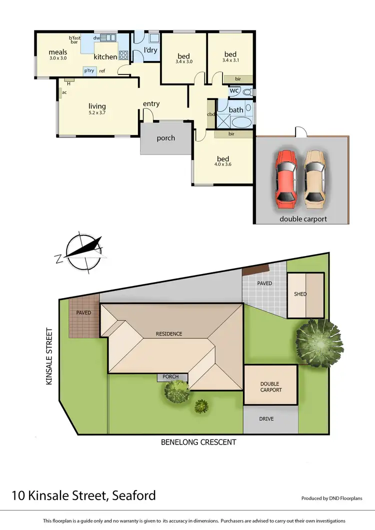 Floorplan of Homely house listing, 10 Kinsale Street, Seaford VIC 3198