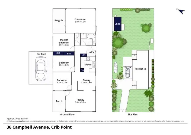Floorplan of Homely house listing, 36 Campbell Street, Crib Point VIC 3919
