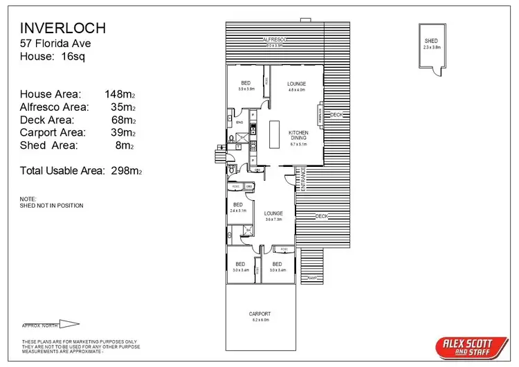 Floorplan of Homely house listing, 57 Florida Avenue, Inverloch VIC 3996
