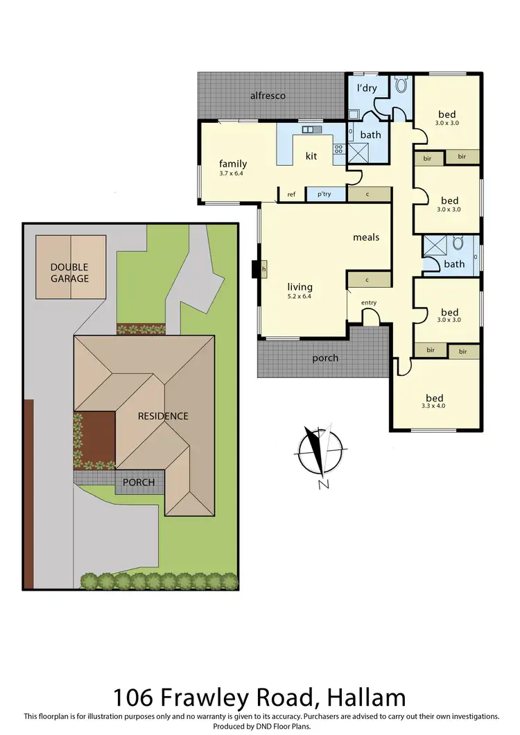 Floorplan of Homely house listing, 106 Frawley Road, Hallam VIC 3803