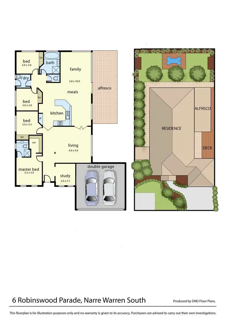 Floorplan of Homely house listing, 6 Robinswood Parade, Narre Warren South VIC 3805