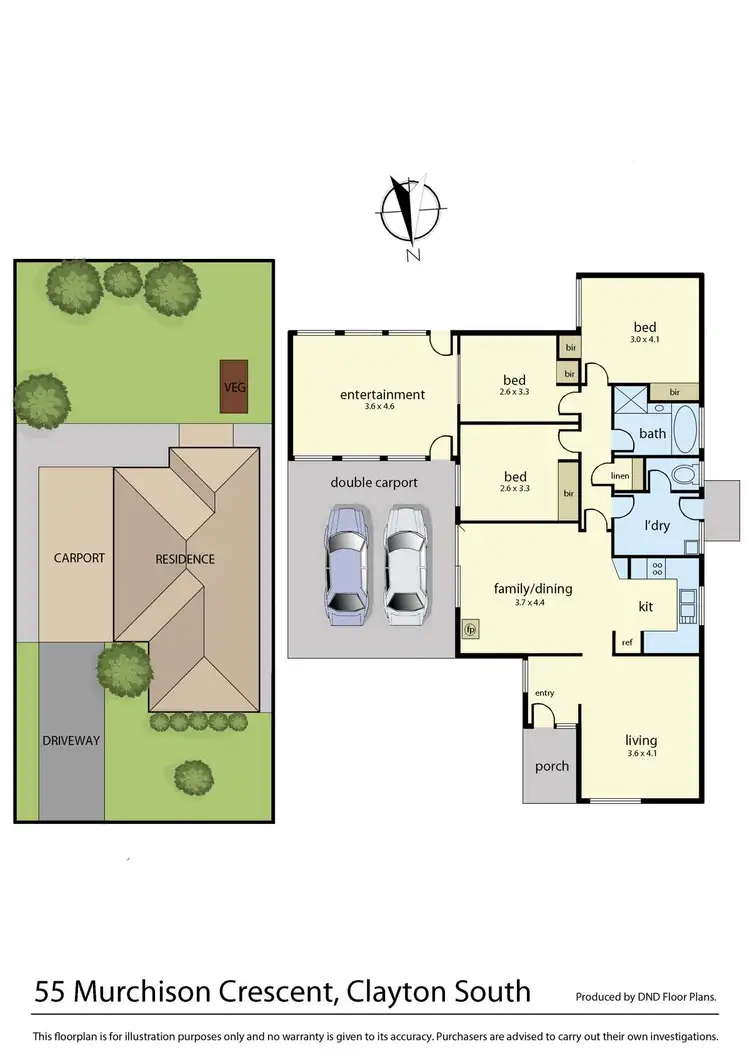 Floorplan of Homely house listing, 55 Murchison Crescent, Clayton South VIC 3169