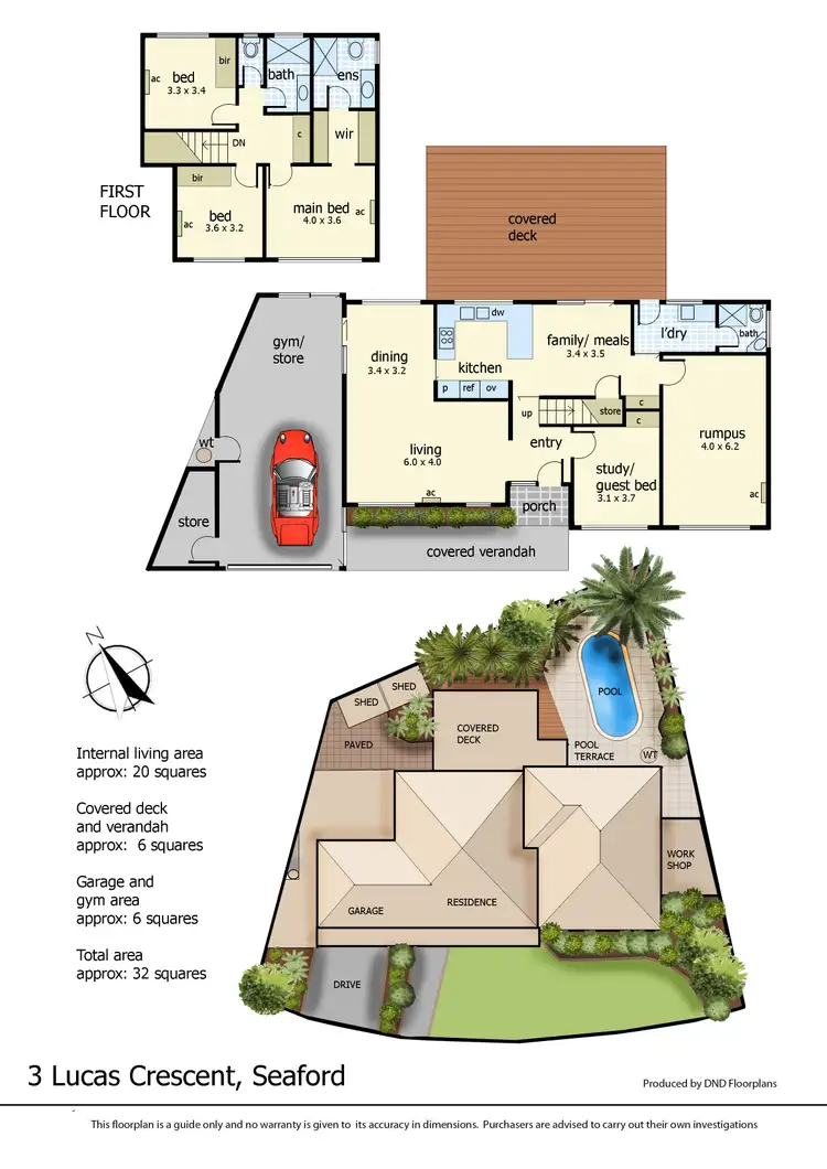 Floorplan of Homely house listing, 3 Lucas Crescent, Seaford VIC 3198