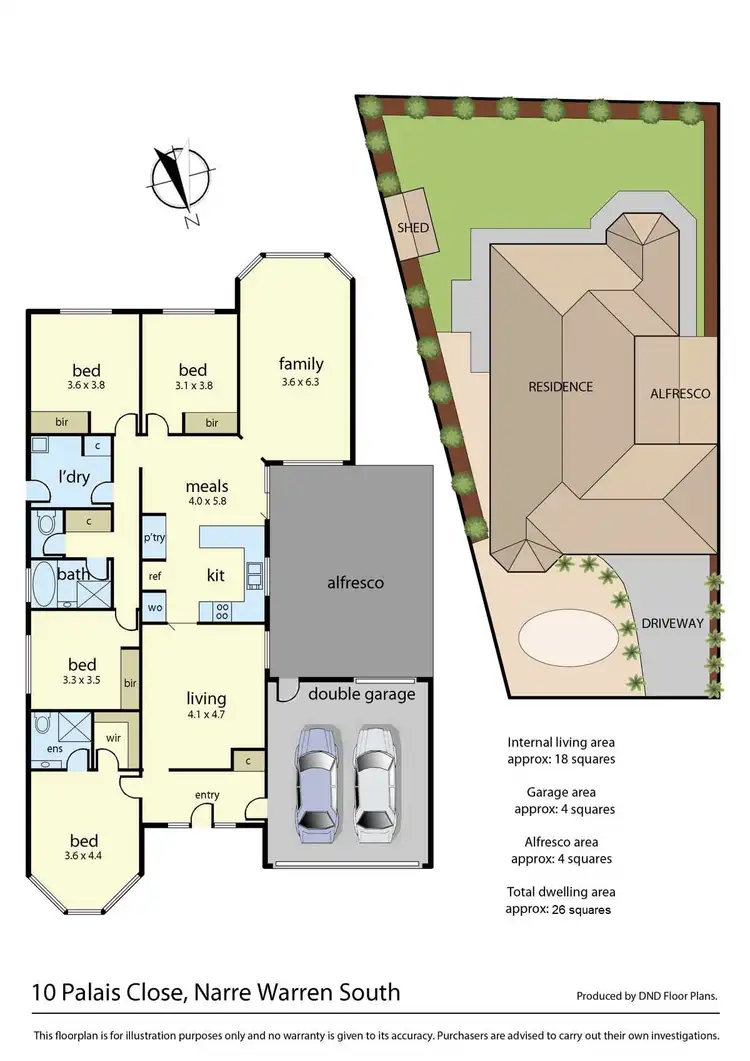 Floorplan of Homely house listing, 10 Palais Close, Narre Warren South VIC 3805
