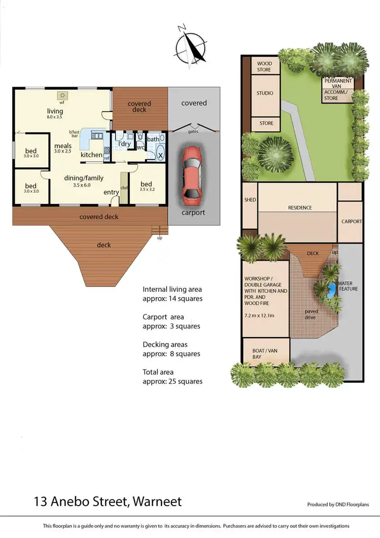 Floorplan of Homely house listing, 13 Anebo Street, Warneet VIC 3980