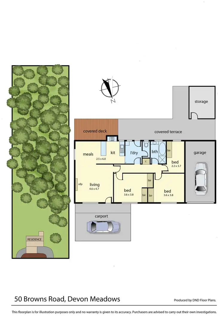 Floorplan of Homely house listing, 50 Browns Road, Devon Meadows VIC 3977