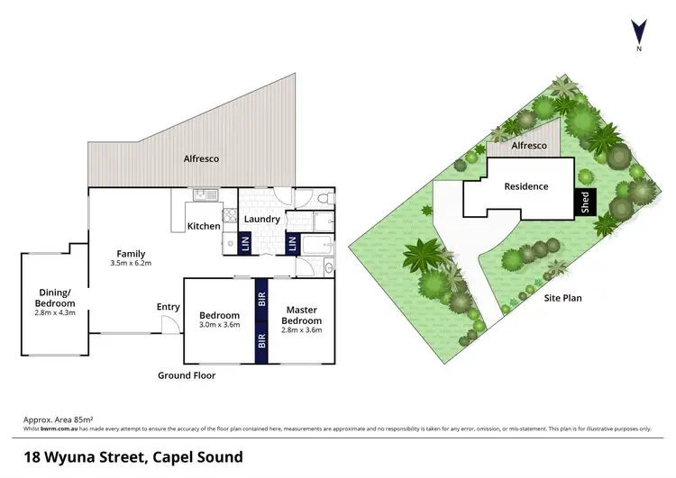 Floorplan of Homely house listing, 18 Wyuna Street, Capel Sound VIC 3940