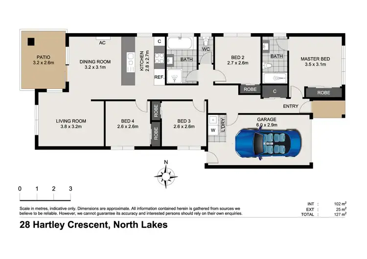 Floorplan of Homely house listing, 28 Hartley Crescent, North Lakes QLD 4509