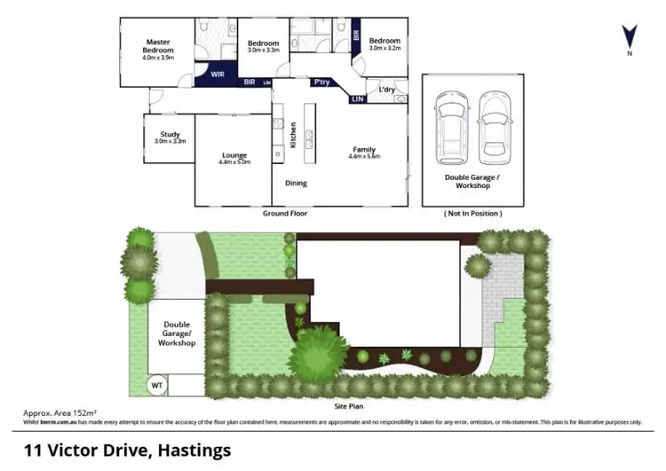 Floorplan of Homely house listing, 11 Victor Drive, Hastings VIC 3915