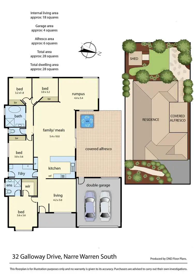 Floorplan of Homely house listing, 32 Galloway Drive, Narre Warren South VIC 3805