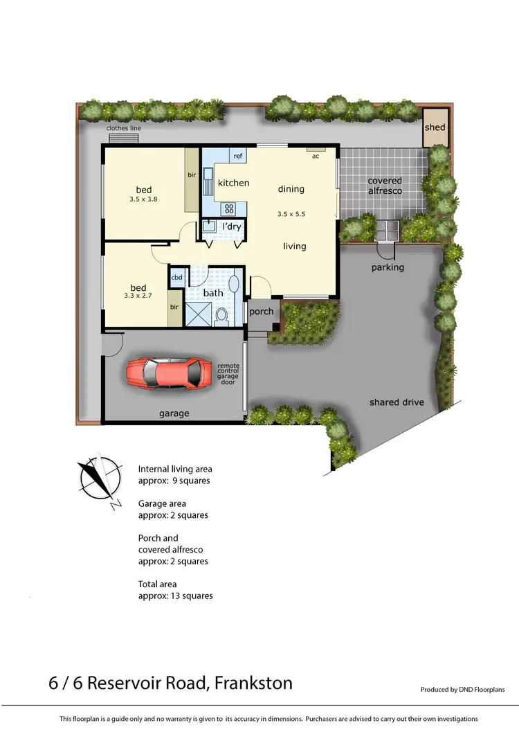 Floorplan of Homely unit listing, 6/6 Reservoir Road, Frankston VIC 3199