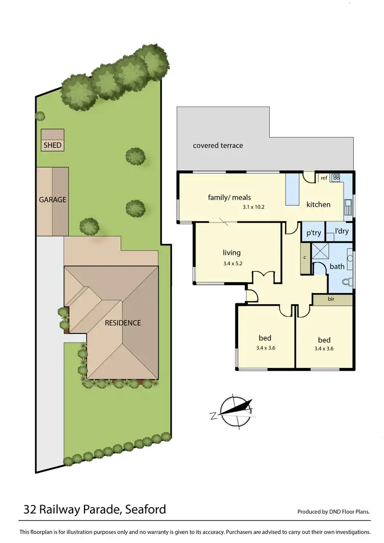 Floorplan of Homely house listing, 32 Railway Parade, Seaford VIC 3198