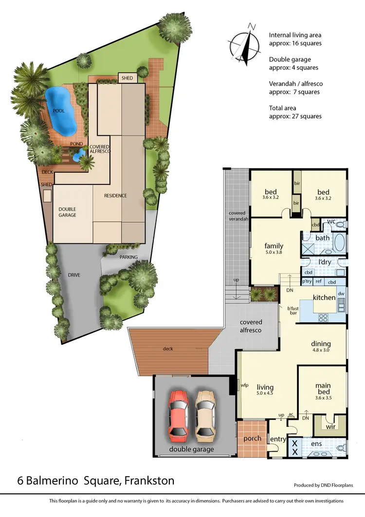Floorplan of Homely house listing, 6 Balmerino Square, Frankston VIC 3199
