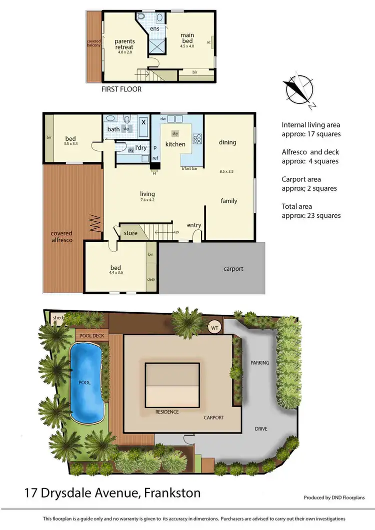 Floorplan of Homely house listing, 17 Drysdale Avenue, Frankston VIC 3199