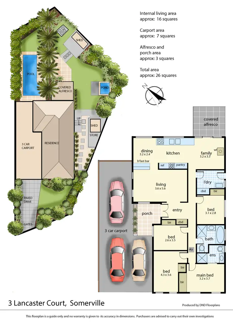 Floorplan of Homely house listing, 3 Lancaster Court, Somerville VIC 3912