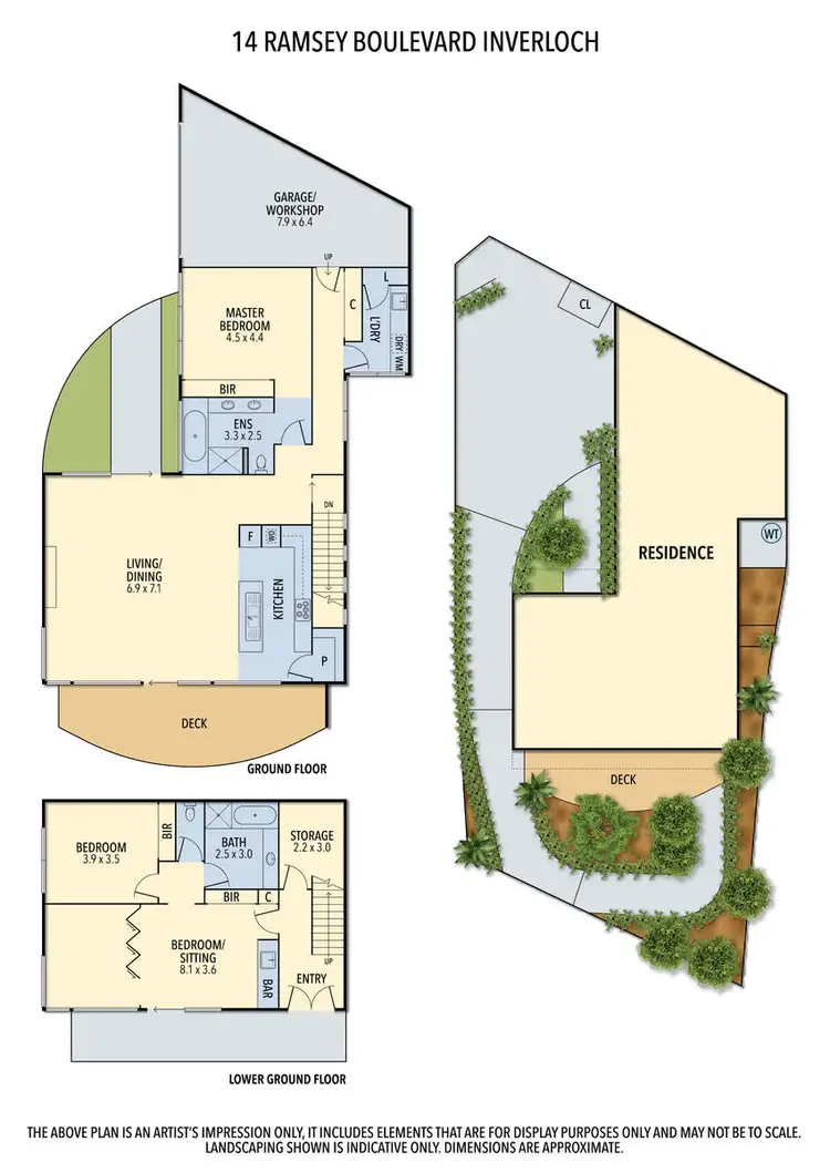 Floorplan of Homely house listing, 14 Ramsey Boulevard, Inverloch VIC 3996