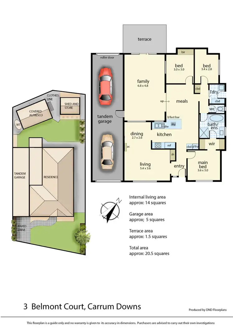 Floorplan of Homely house listing, 3 Belmont Court, Carrum Downs VIC 3201
