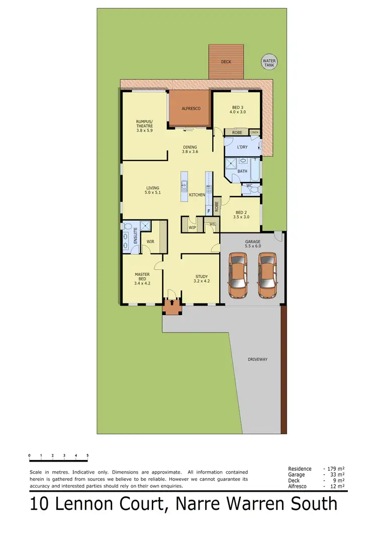 Floorplan of Homely house listing, 10 Lennon Court, Narre Warren South VIC 3805