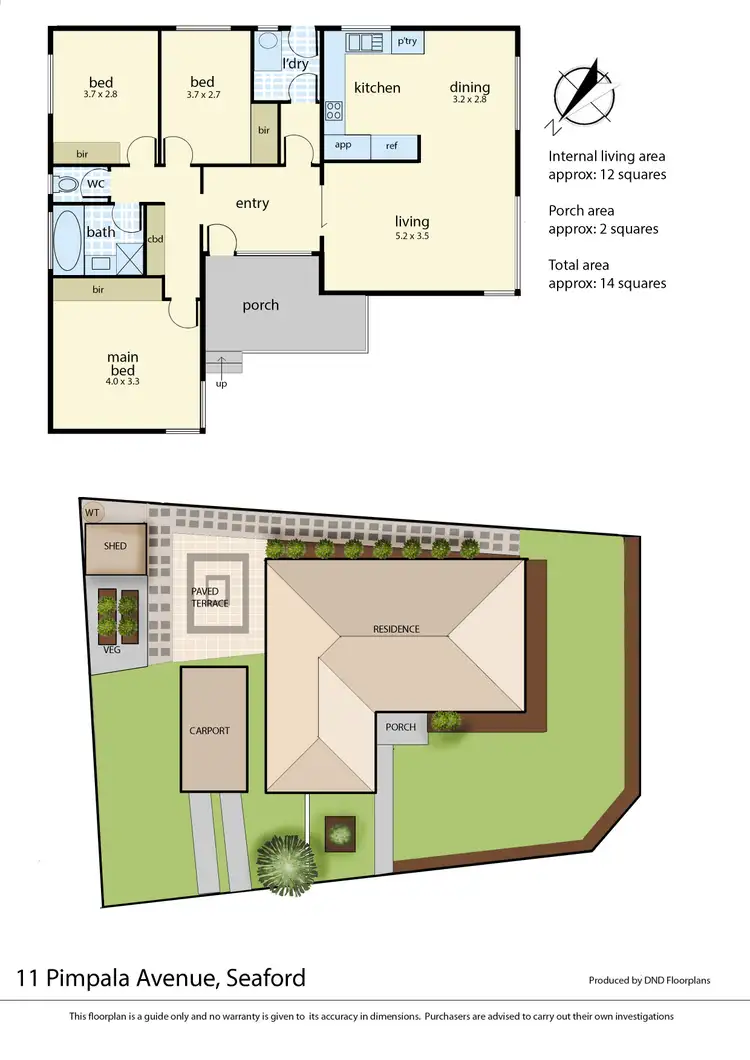 Floorplan of Homely house listing, 11 Pimpala Avenue, Seaford VIC 3198