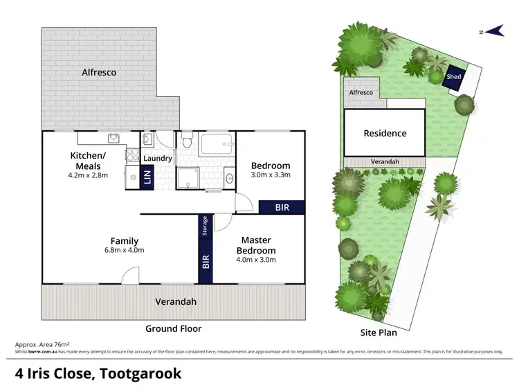 Floorplan of Homely house listing, 4 Iris Close, Tootgarook VIC 3941