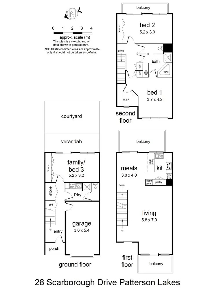 Floorplan of Homely house listing, 28 Scarborough Drive, Patterson Lakes VIC 3197