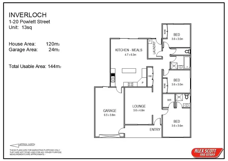 Floorplan of Homely house listing, 1/20 Powlett Street, Inverloch VIC 3996
