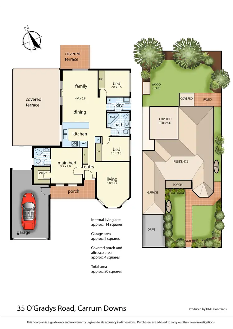 Floorplan of Homely house listing, 35 O'Gradys Road, Carrum Downs VIC 3201
