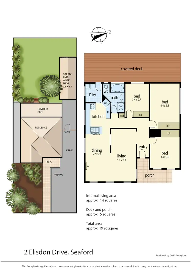 Floorplan of Homely house listing, 2 Elisdon Drive, Seaford VIC 3198