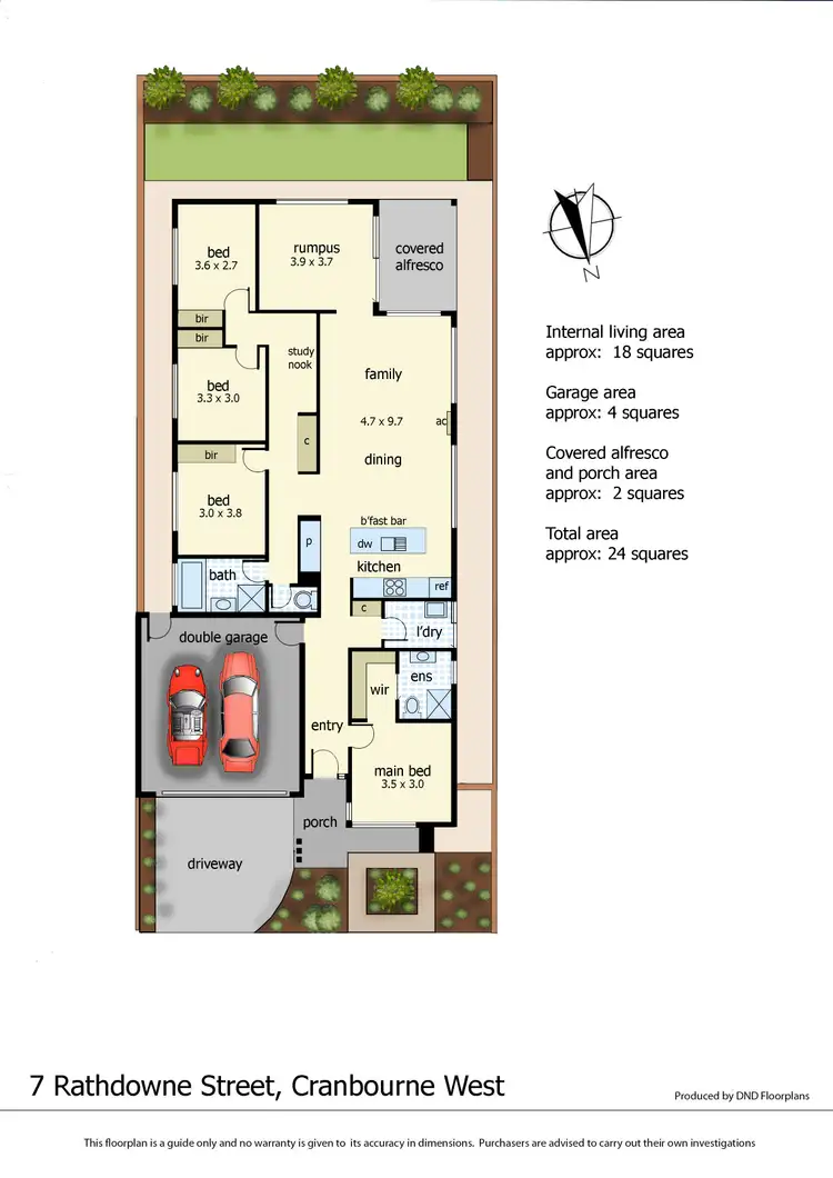 Floorplan of Homely house listing, 7 Rathdowne Street, Cranbourne West VIC 3977