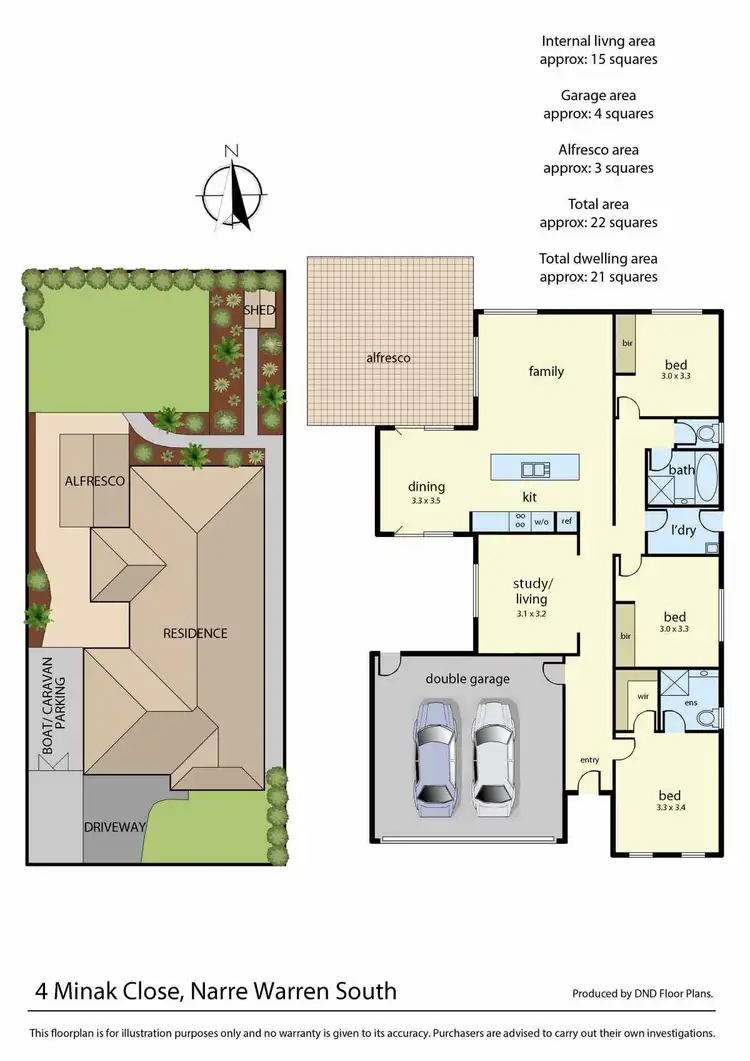 Floorplan of Homely house listing, 4 Minak Close, Narre Warren South VIC 3805