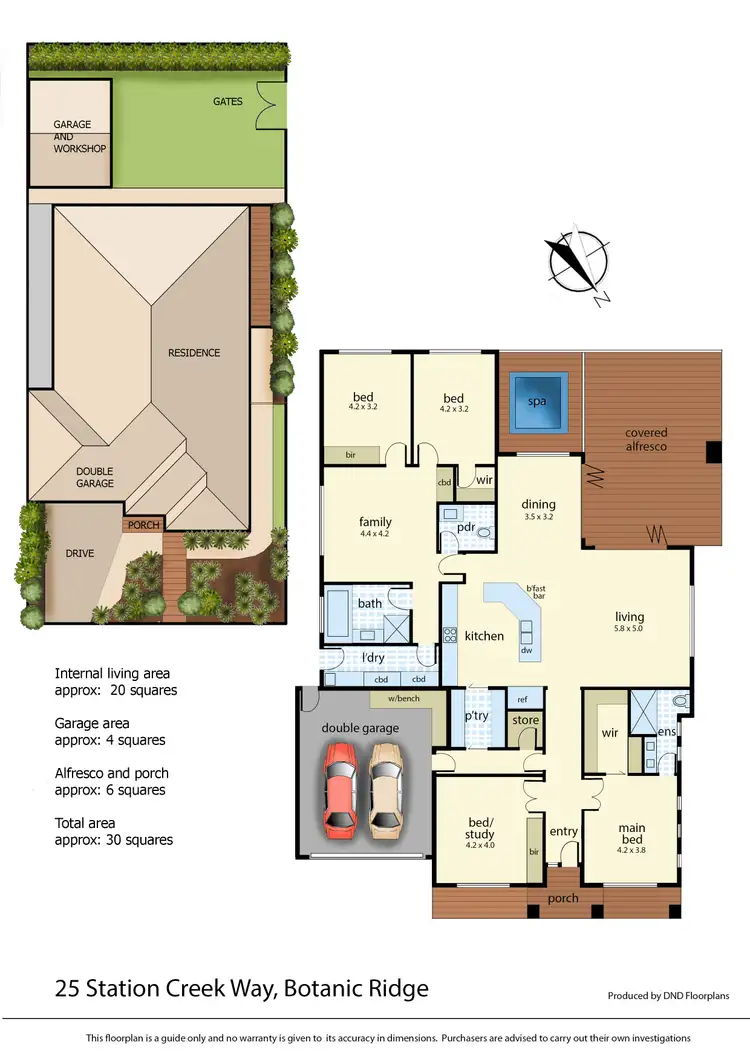 Floorplan of Homely house listing, 25 Station Creek Way, Botanic Ridge VIC 3977