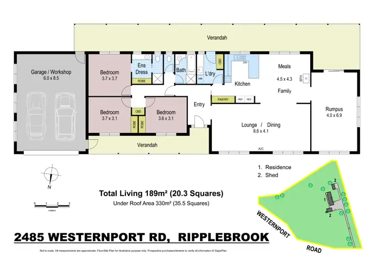 Floorplan of Homely rural property listing, 2485 Westernport Road, Ripplebrook VIC 3818
