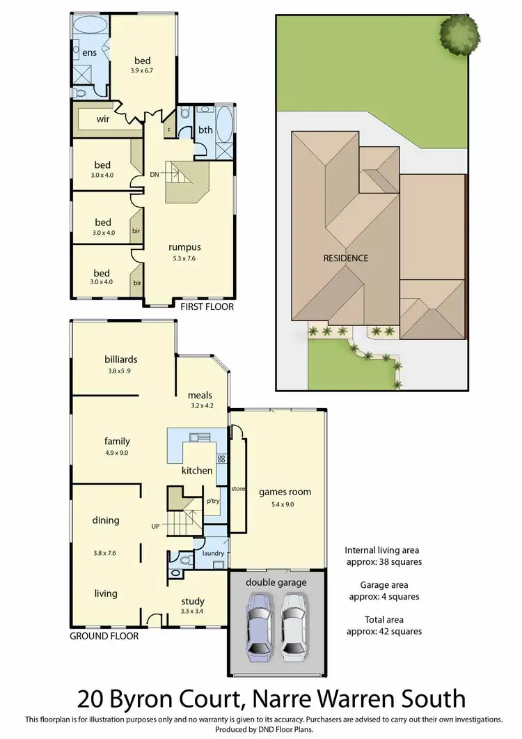Floorplan of Homely house listing, 20 Byron Court, Narre Warren South VIC 3805