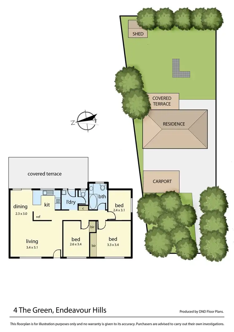 Floorplan of Homely house listing, 4 The Green, Endeavour Hills VIC 3802