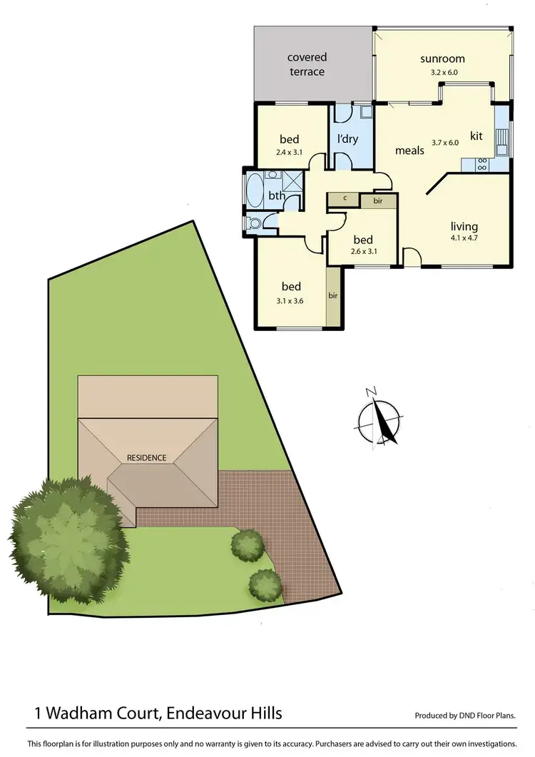 Floorplan of Homely house listing, 1 Wadham Court, Endeavour Hills VIC 3802