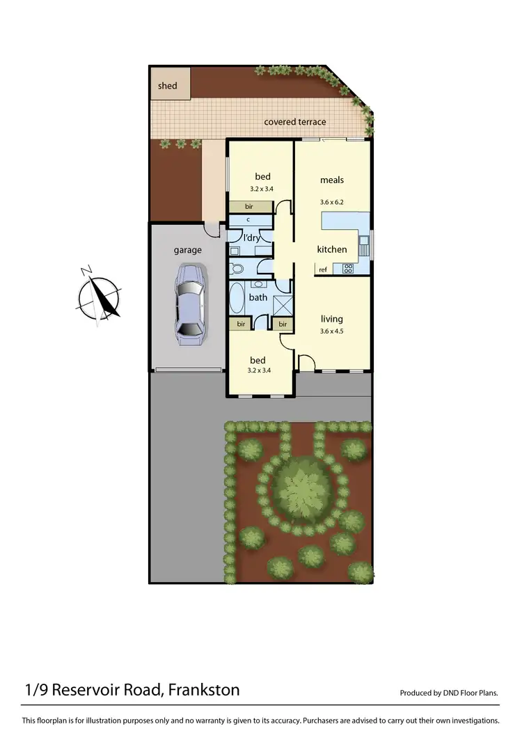 Floorplan of Homely unit listing, 1/9 Reservoir Road, Frankston VIC 3199
