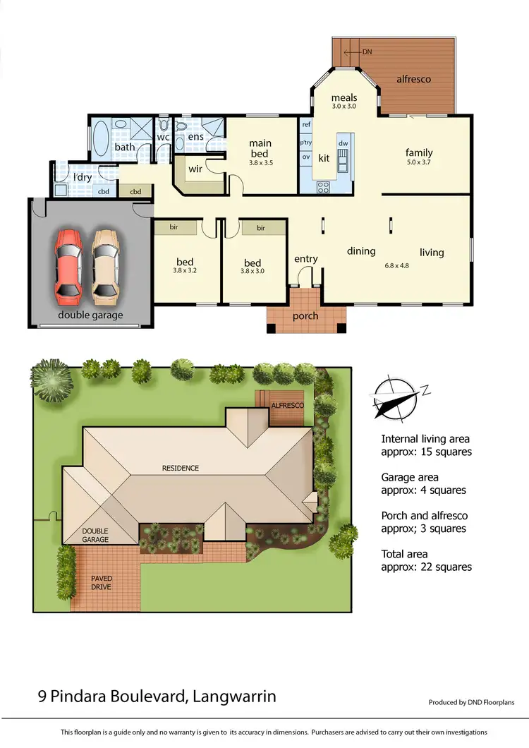 Floorplan of Homely house listing, 97 Pindara Boulevard, Langwarrin VIC 3910