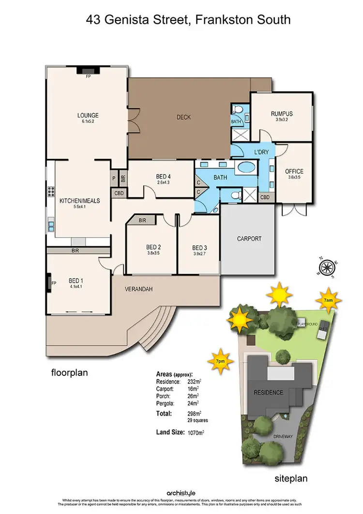 Floorplan of Homely house listing, 43 Genista Street, Frankston South VIC 3199