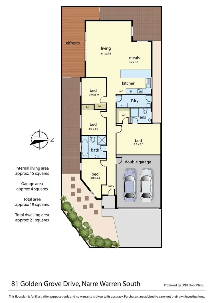 Floorplan of Homely house listing, 81 Golden Grove Drive, Narre Warren South VIC 3805