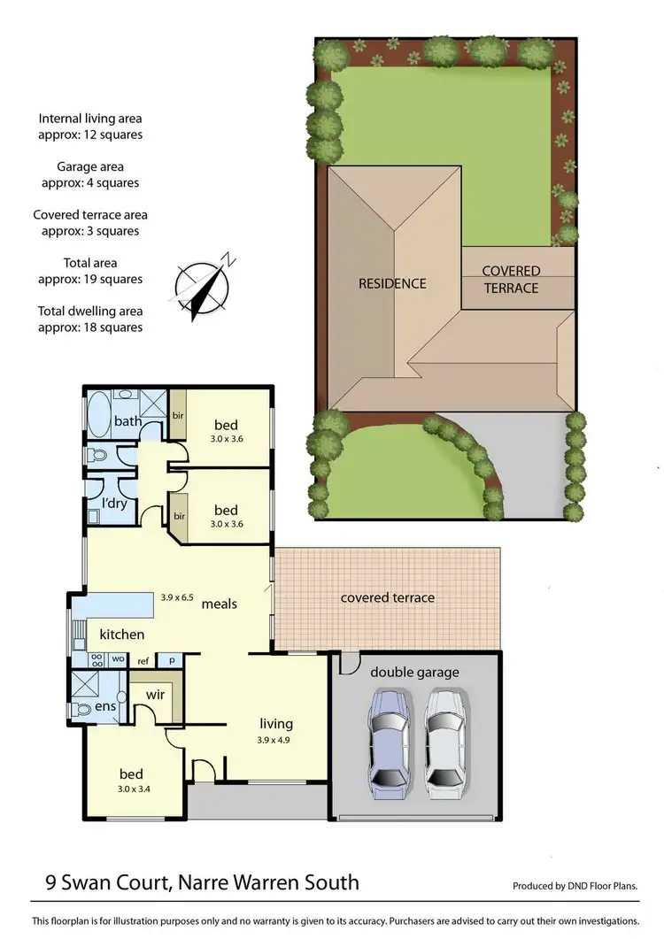 Floorplan of Homely house listing, 9 Swan Court, Narre Warren South VIC 3805