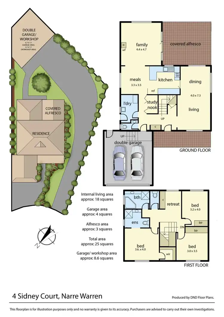 Floorplan of Homely house listing, 4 Sidney Court, Narre Warren VIC 3805