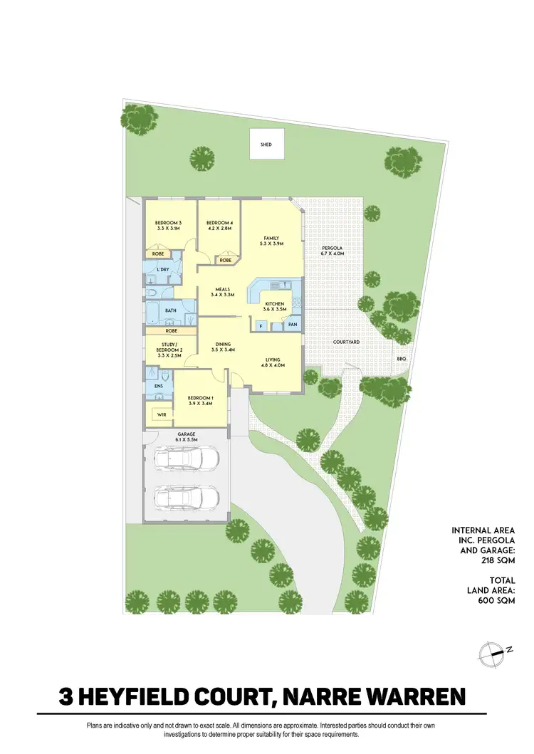 Floorplan of Homely house listing, 3 Heyfield Court, Narre Warren VIC 3805