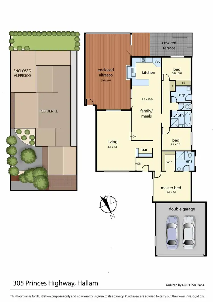 Floorplan of Homely house listing, 305 Princess Highway, Hallam VIC 3803
