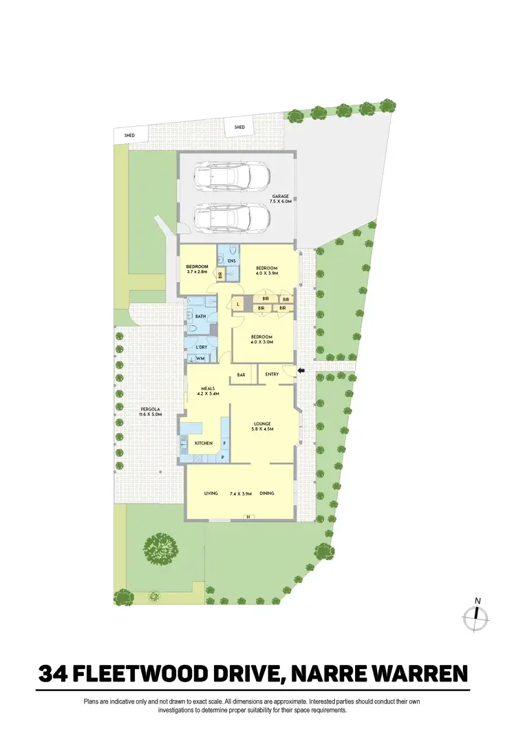 Floorplan of Homely house listing, 34 Fleetwood Drive, Narre Warren VIC 3805